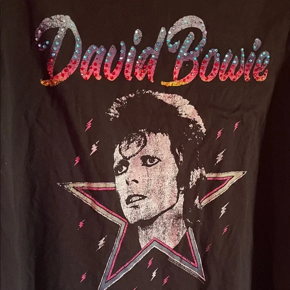 Torrid Black David Bowie Graphic Tee - Picture 3 of 5